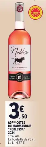 E.Leclerc AOP CÔTES DU MARMANDAIS NOBLESSA 2024 offre