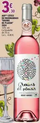 E.Leclerc ADOP CÔTES DU MARMANDAIS 'GRAINS DE PLAISIR' 2024 offre
