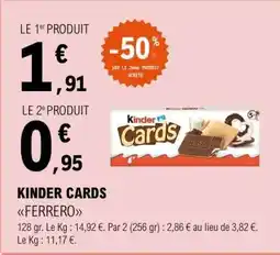 E.Leclerc Kinder Cards Ferrero offre