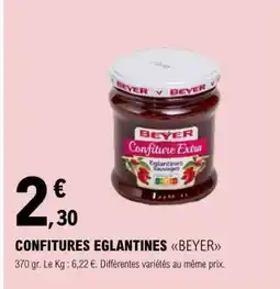 E.Leclerc CONFITURES EGLANTINES BEYER offre