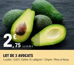 E.Leclerc LOT DE 3 AVOCATS offre