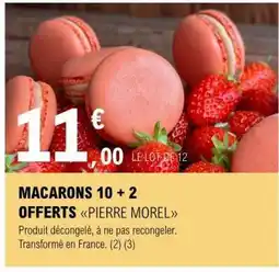 E.Leclerc MACARONS 10 + 2 OFFERTS PIERRE MOREL offre