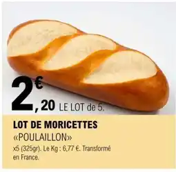 E.Leclerc LOT DE MORICETTES POULAILLON offre