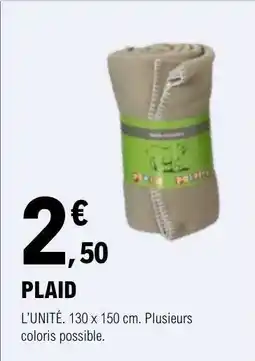 E.Leclerc Plaid offre