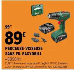 E.Leclerc PERCEUSE-VISSEUSE SANS FIL EASYDRILL offre