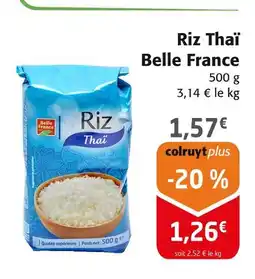 Colruyt Belle France Riz Thaï offre