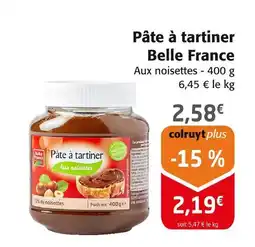 Colruyt Belle France Pâte à tartiner offre