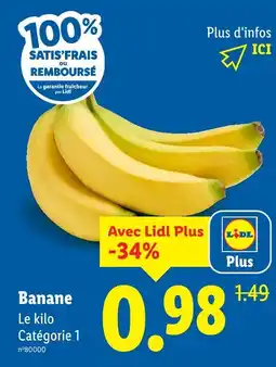 Lidl Banane offre