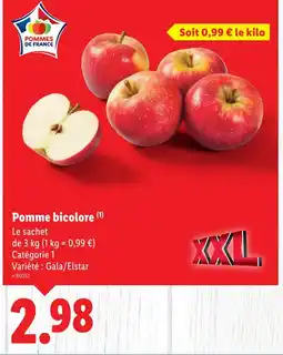 Lidl Pomme bicolore offre