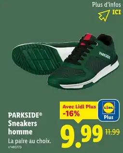 Lidl PARKSIDE Sneakers homme offre
