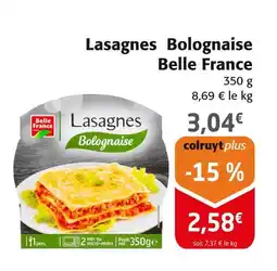 Colruyt Belle France Lasagnes Bolognaise offre