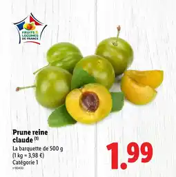 Lidl Prune reine claude offre