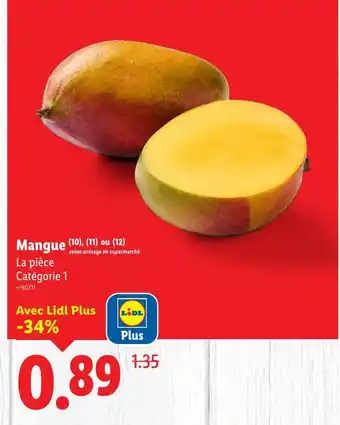 Lidl Mangue offre