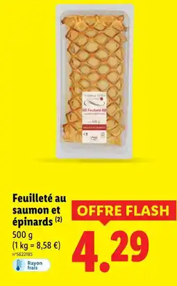 Lidl Traiteur Frais Feuilleté au saumon et épinards offre