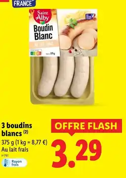 Lidl SAINT ALBY Boudin Blanc offre