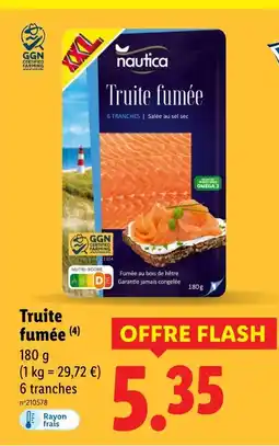 Lidl NAUTICA Truite fumée offre