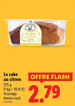 Lidl Le cake au citron offre