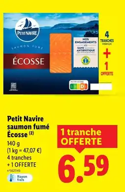 Lidl Petit Navire Saumon fumé Écosse offre