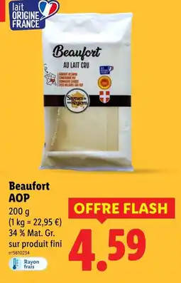 Lidl Beaufort AOP offre
