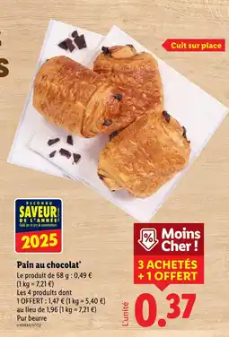 Lidl Pain au chocolat offre
