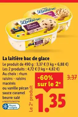 Lidl LA LAITIÈRE Bac de glace offre
