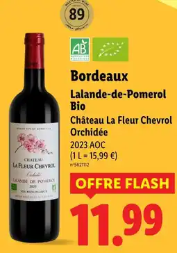 Lidl Château La Fleur Chevrol Bordeaux offre