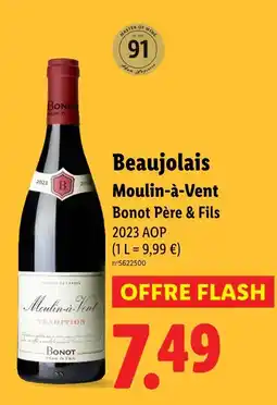 Lidl BONOT PÈRE & FILS Beaujolais moulin-à-vent offre