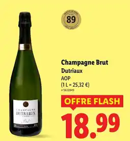 Lidl Dutriaux Champagne Brut offre