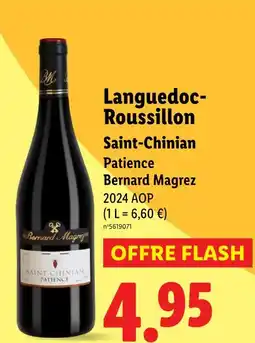 Lidl Saint-Chinian Patience offre