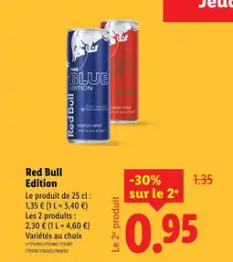 Lidl RED BULL Red Bull Edition offre
