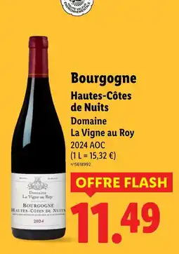 Lidl Domaine La Vigne au Roy Bourgogne hautes-côtes de nuits offre