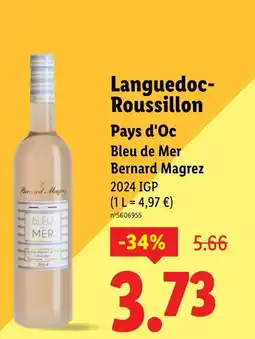 Lidl Bernard Magrez Bleu de Mer offre