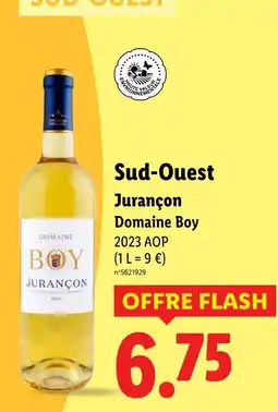 Lidl DOMAINE BOY Jurançon offre