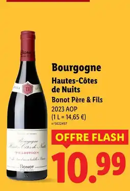 Lidl BONOT PERE & FILS Bourgogne hautes-côtes de nuits offre