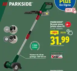 Lidl PARKSIDE Brosse pour joints sans fil offre