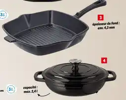 Lidl SILVERCREST Poêle à griller en fonte premium offre