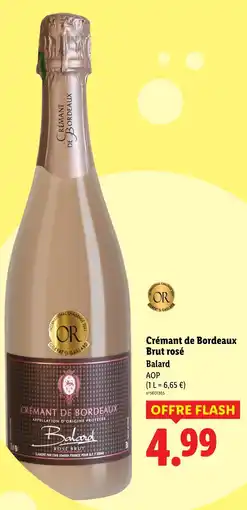 Lidl BALARD Crémant de Bordeaux Brut rosé offre