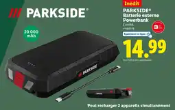 Lidl PARKSIDE Batterie externe Powerbank offre