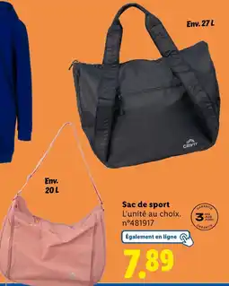 Lidl CRIVIT Sac de sport offre