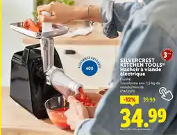 Lidl SILVERCREST Hachoir à viande électrique kitchen tools offre