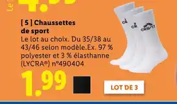 Lidl Crivit Chaussettes de sport offre