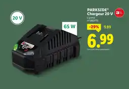 Lidl PARKSIDE Chargeur 20 v offre
