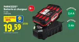 Lidl PARKSIDE Batterie et chargeur offre