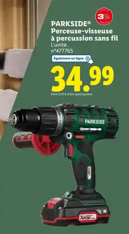 Lidl PARKSIDE Perceuse-visseuse à percussion sans fil offre