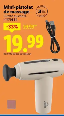 Lidl CRIVIT Mini-pistolet de massage offre