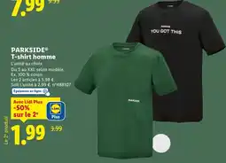 Lidl PARKSIDE T-shirt homme offre