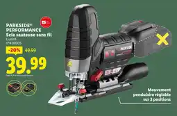 Lidl PARKSIDE Performance scie sauteuse sans fil offre