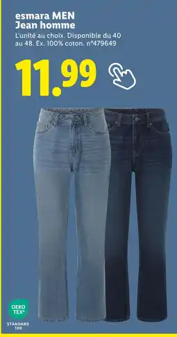 Lidl ESMARA Jean homme offre