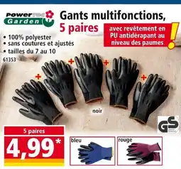 Norma PowerTec Garden Gants multifonctions, 5 paires offre