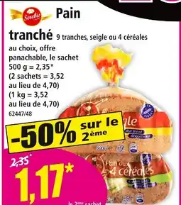 Norma SEREBIS Pain tranché offre